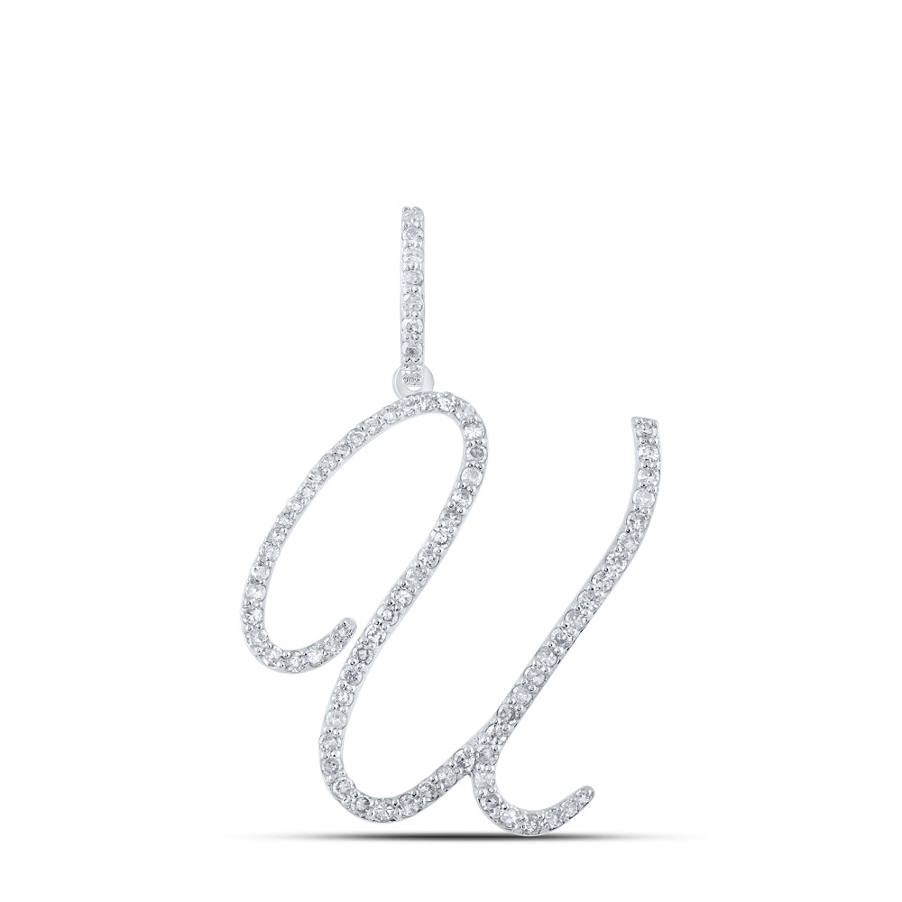 1/2CTW-DIA P1 INITIAL "U" GIFT PENDANT