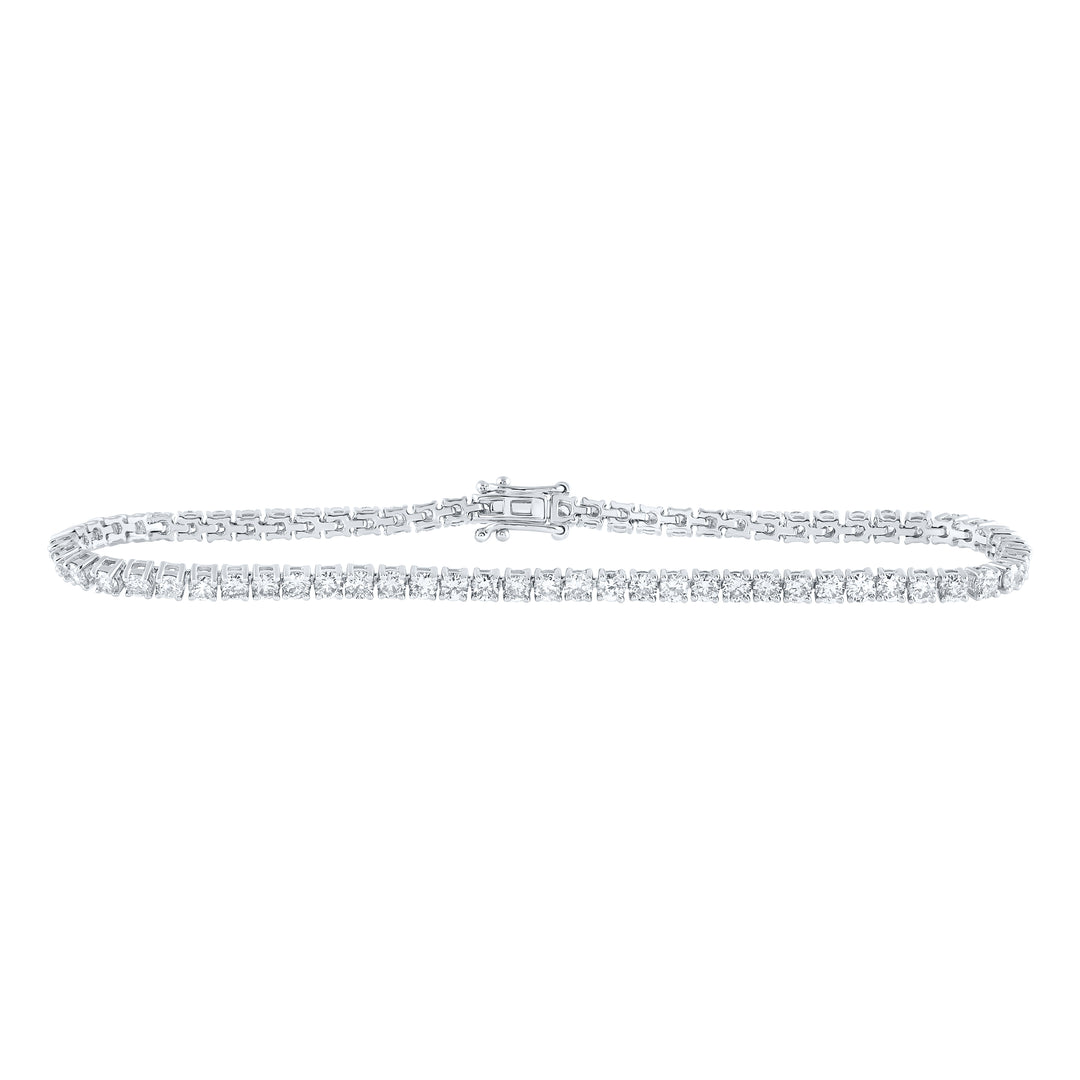 14kt White Gold Women's Diamond Bracelet 4 ctw