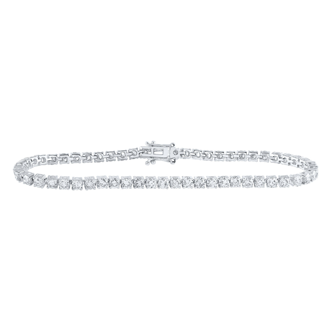 14kt White Gold Women's Diamond Bracelet 6 ctw