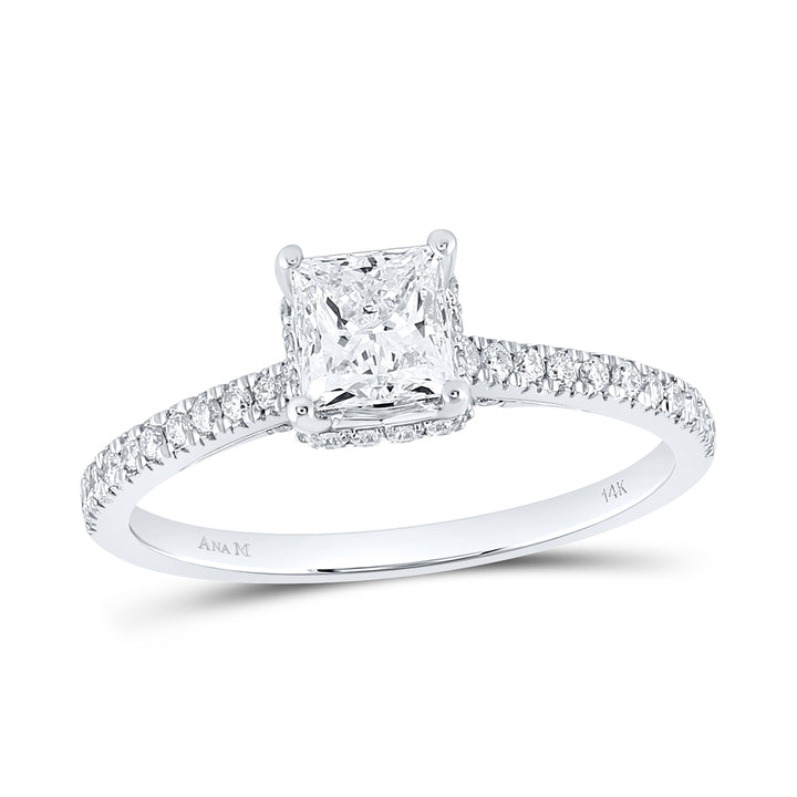 1CTW-DIA ANA M 3/4CT-PR ENGAGEMENT RING