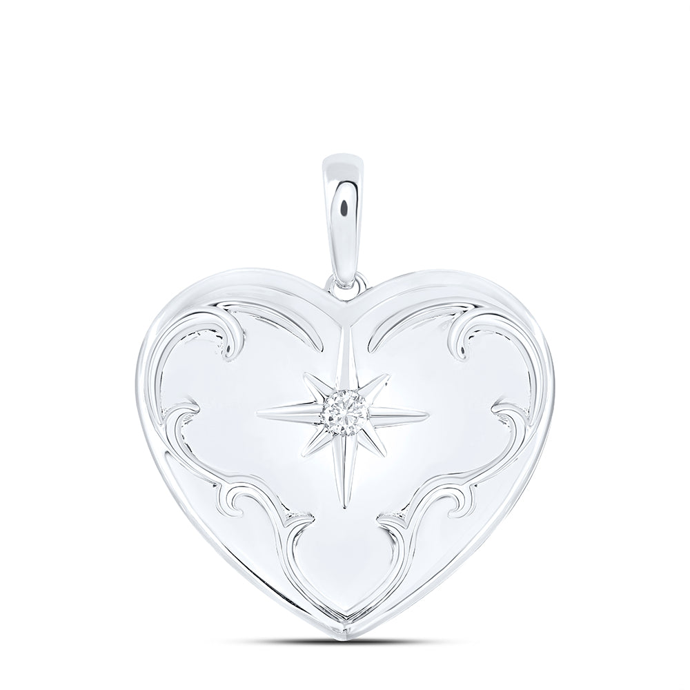 1/12CTW-DIA P1 HEART LOCKET