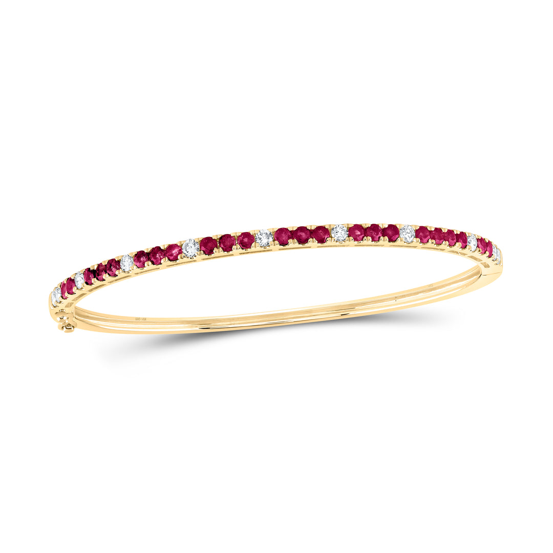 14kt Yellow Gold Diamond Bangle 2 ctw