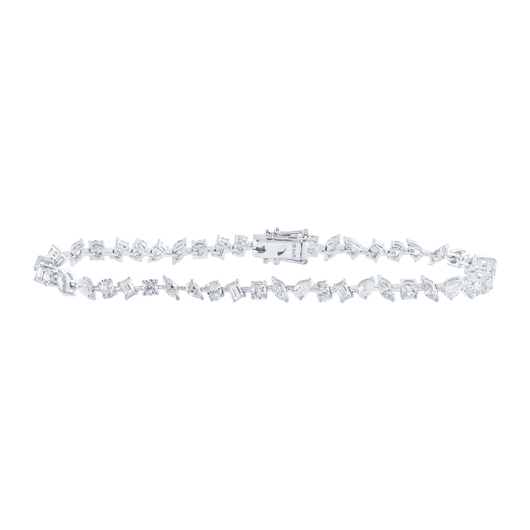 14kt Gold Diamond Bracelet 4-1/3 ctw