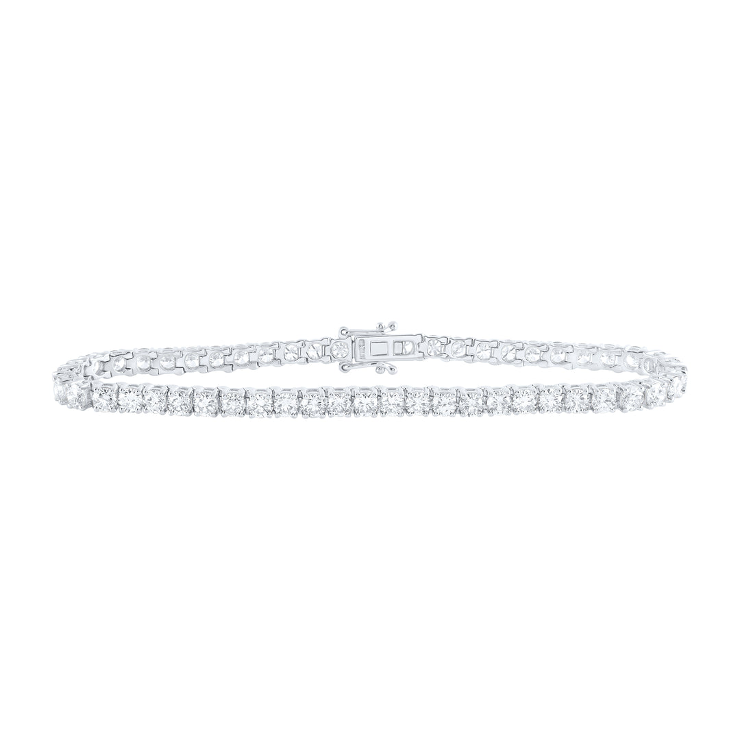14kt White Gold Diamond Tennis Bracelet 6-5/8 ctw