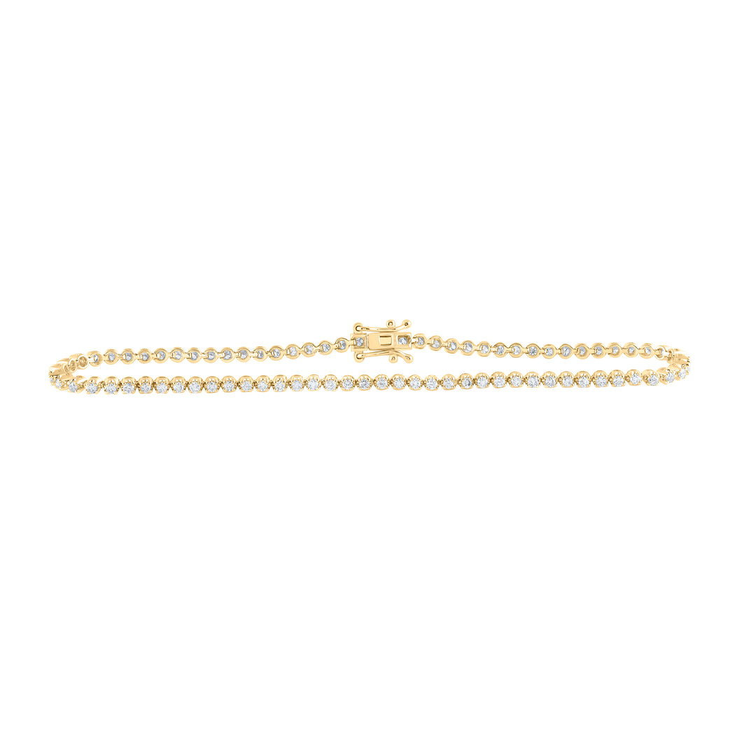 10kt Gold Diamond Tennis Bracelet 1-1/2 ctw
