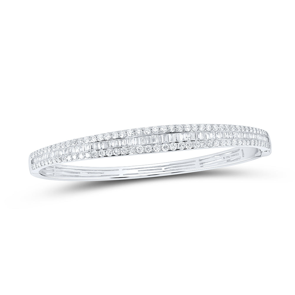 14kt Gold Diamond Bangle 3 ctw