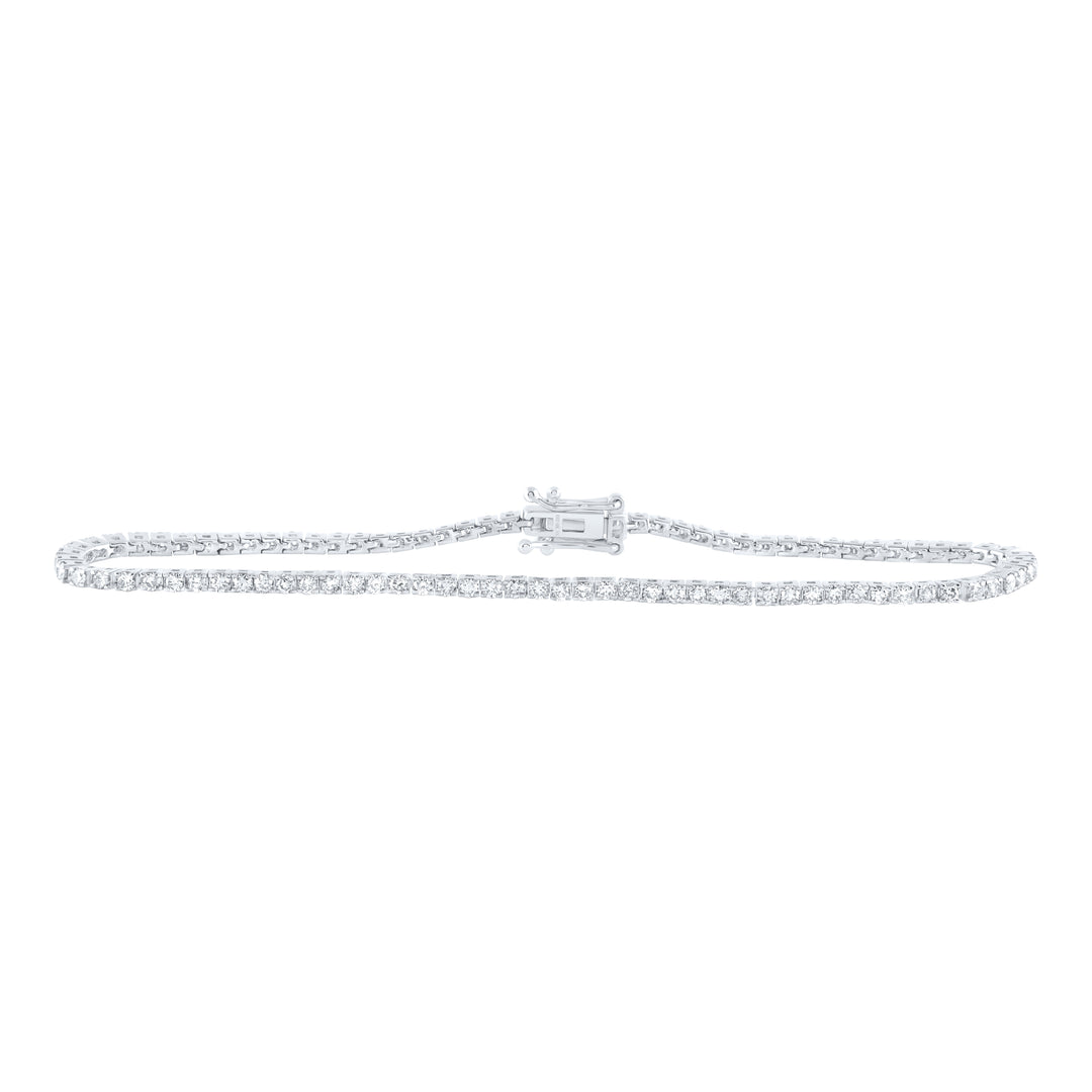 10kt White Gold Diamond Tennis Bracelet 2-1/3 ctw