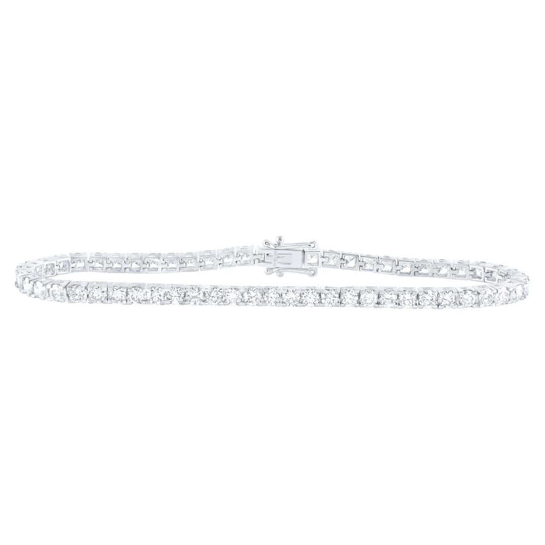14kt White Gold Diamond Tennis Bracelet 5 ctw
