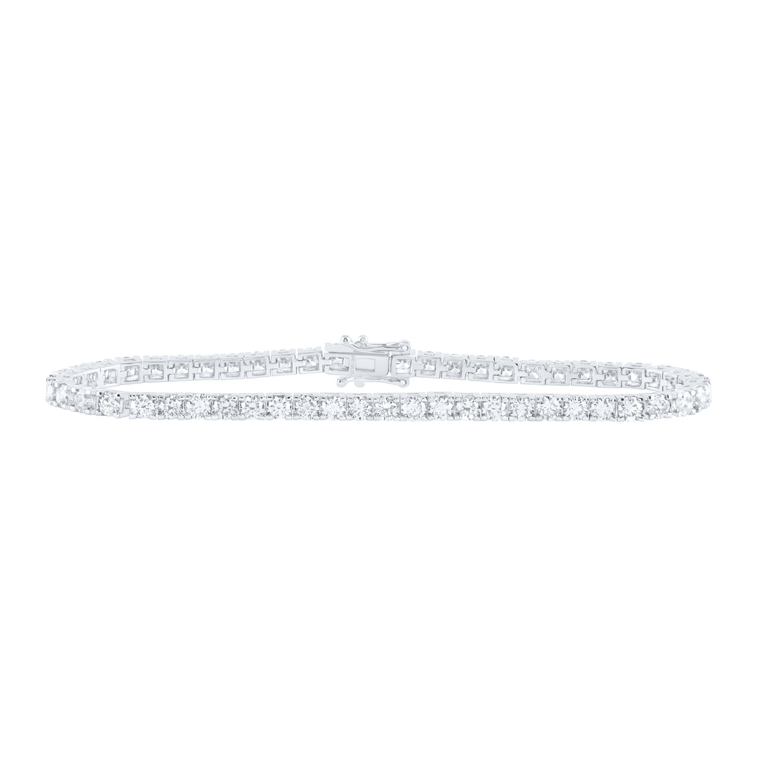14kt White Gold Diamond Tennis Bracelet 6 ctw