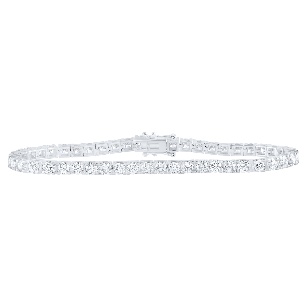 14kt White Gold Diamond Tennis Bracelet 7 ctw