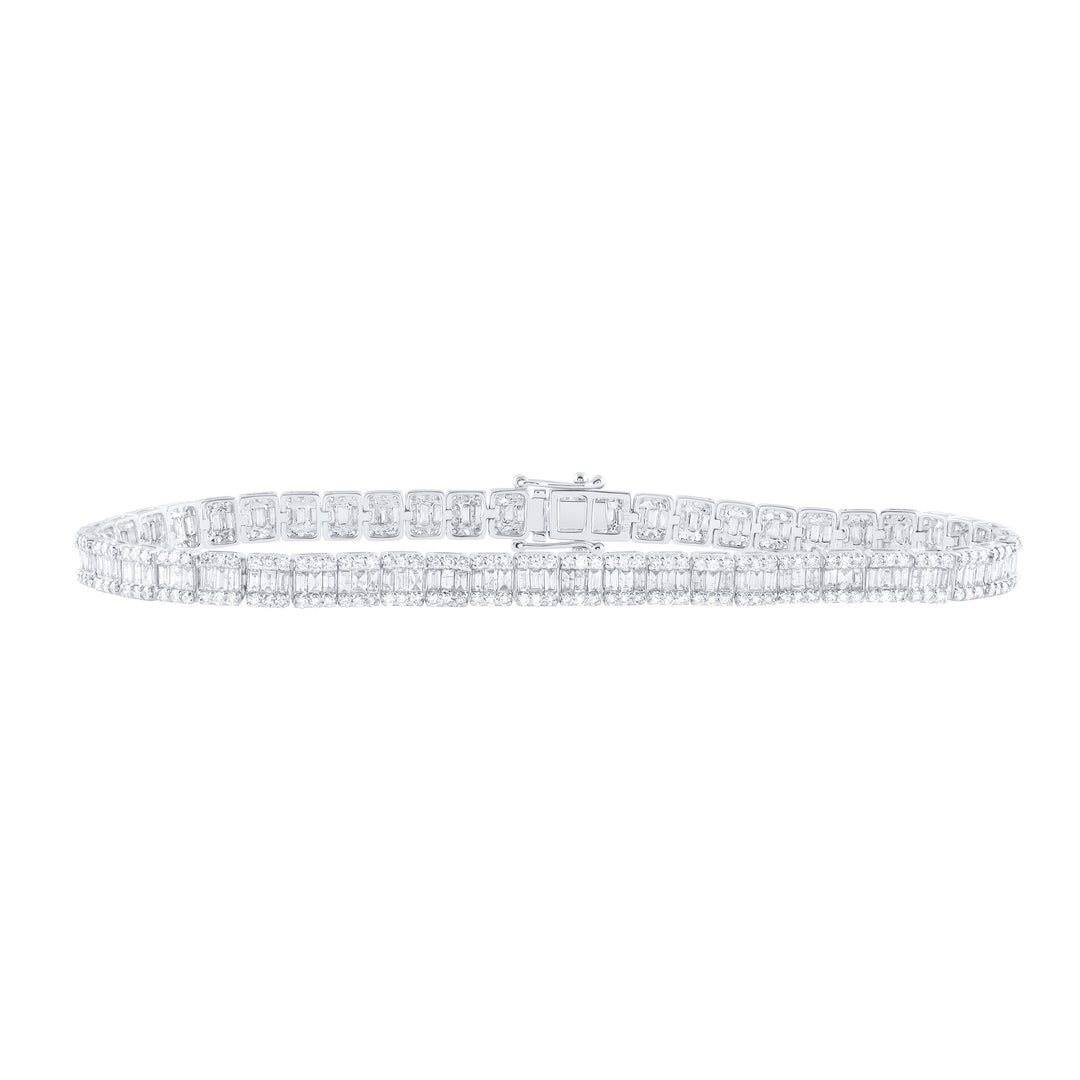 14kt Gold Diamond Bracelet 4-7/8 ctw