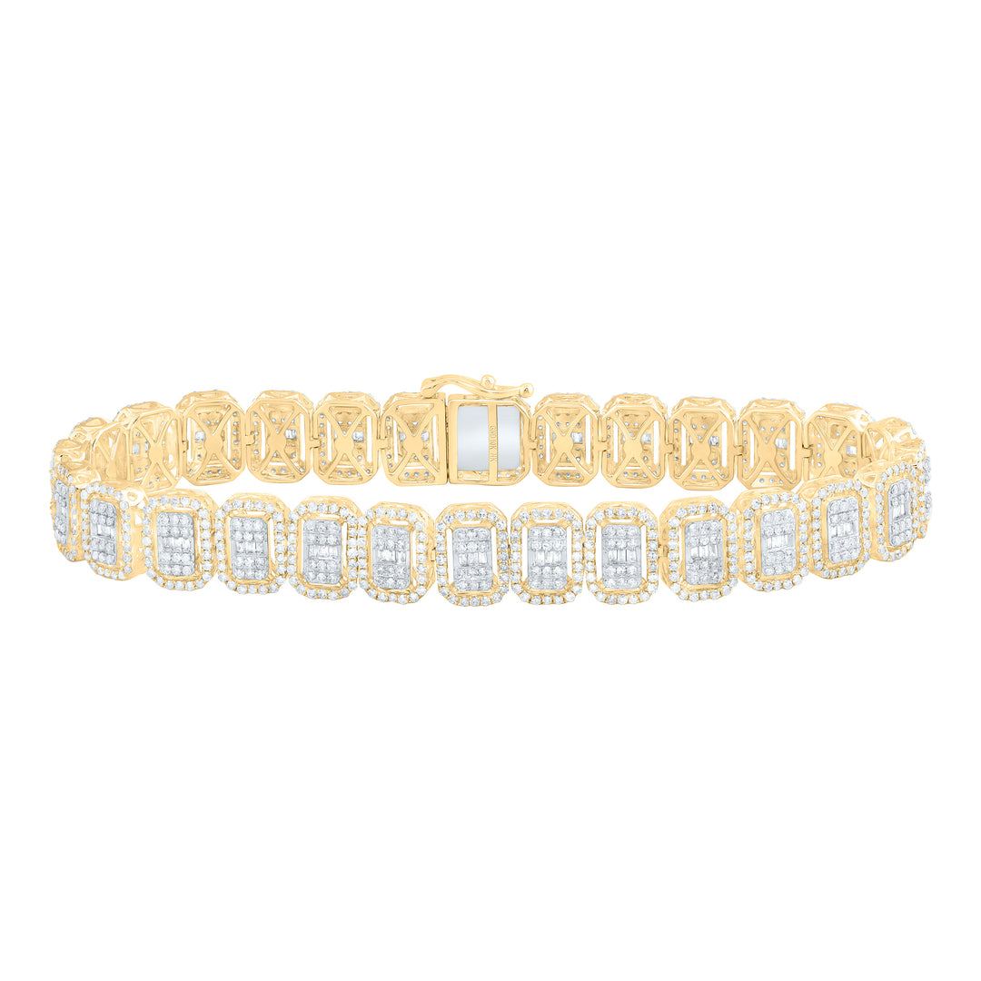10kt Gold Diamond Bracelet 5-7/8 ctw