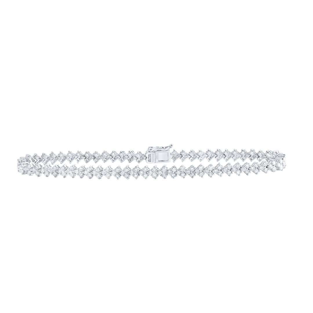 10kt Gold Diamond Bracelet 3 ctw