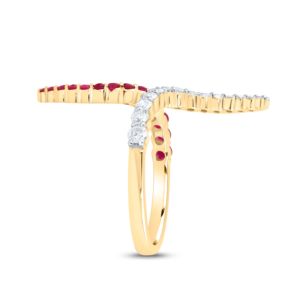 3/8CTW-DIA CN 3/8CTW RD-RU NAT GEM RING