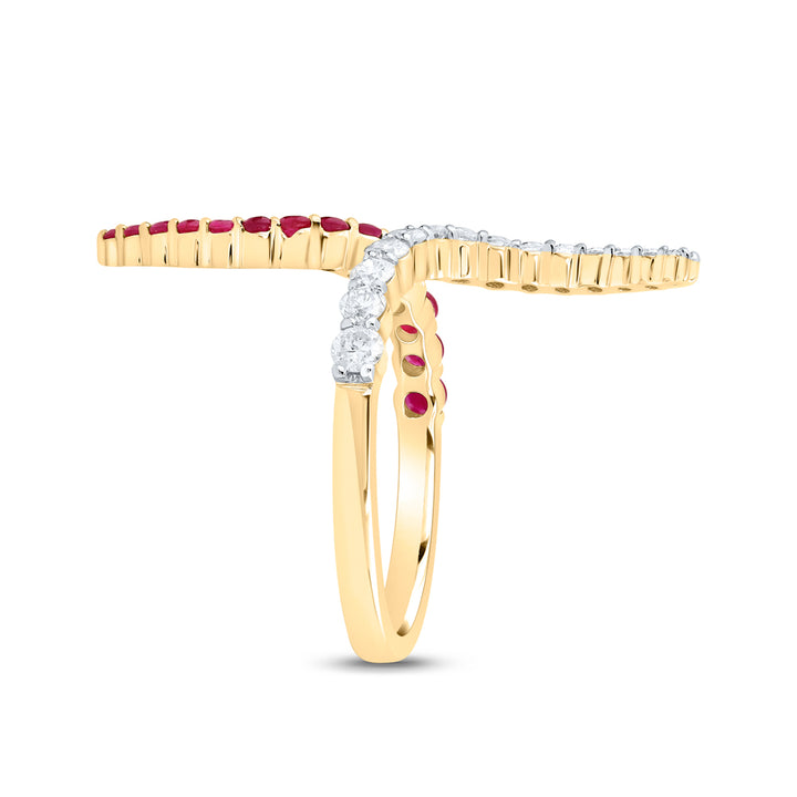 3/8CTW-DIA CN 3/8CTW RD-RU NAT GEM RING