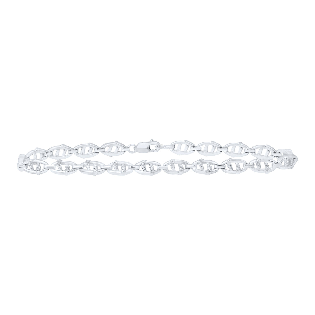 Sterling Silver Diamond Bracelet 1/4 ctw