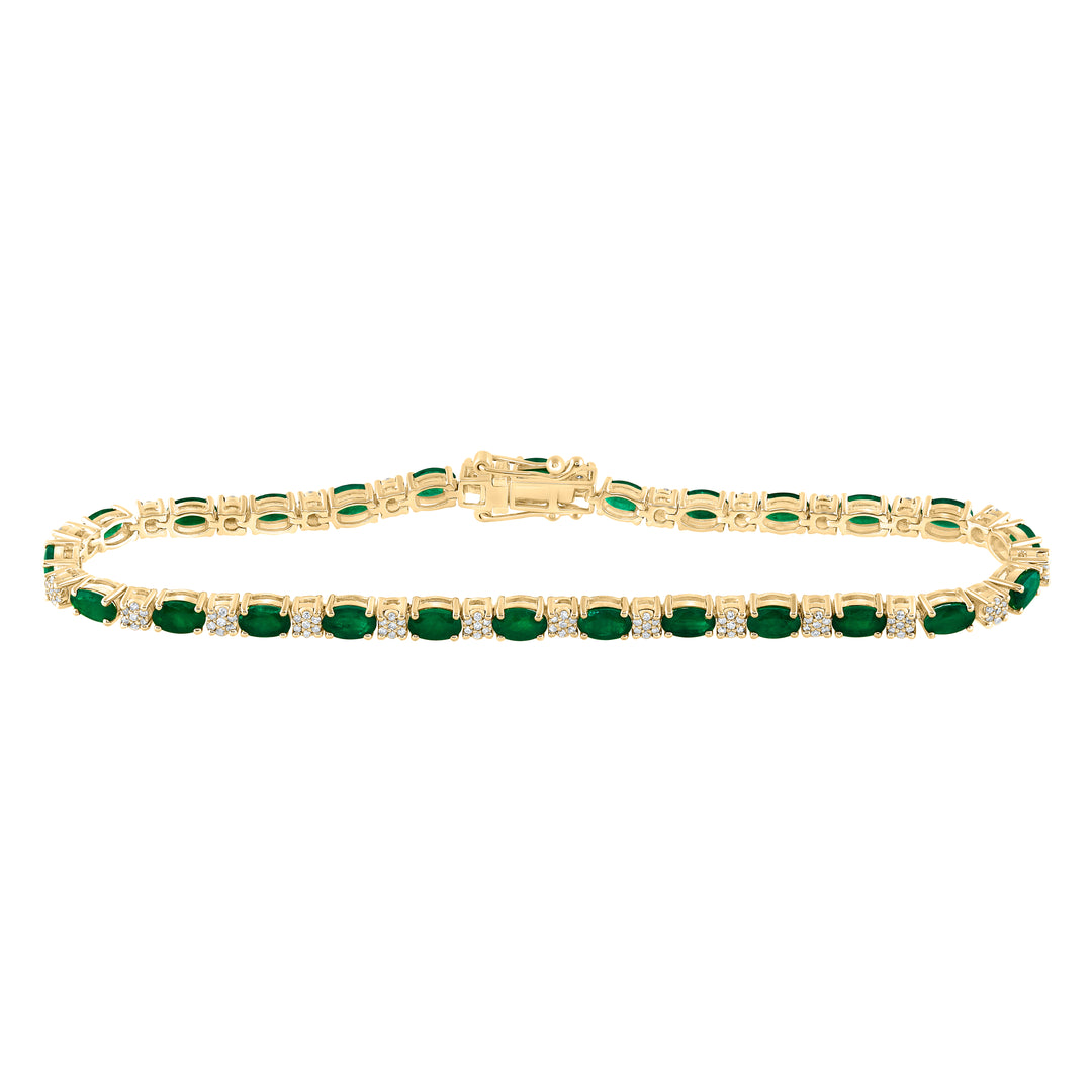 14kt Yellow Gold Diamond Bracelet 1/2 ctw