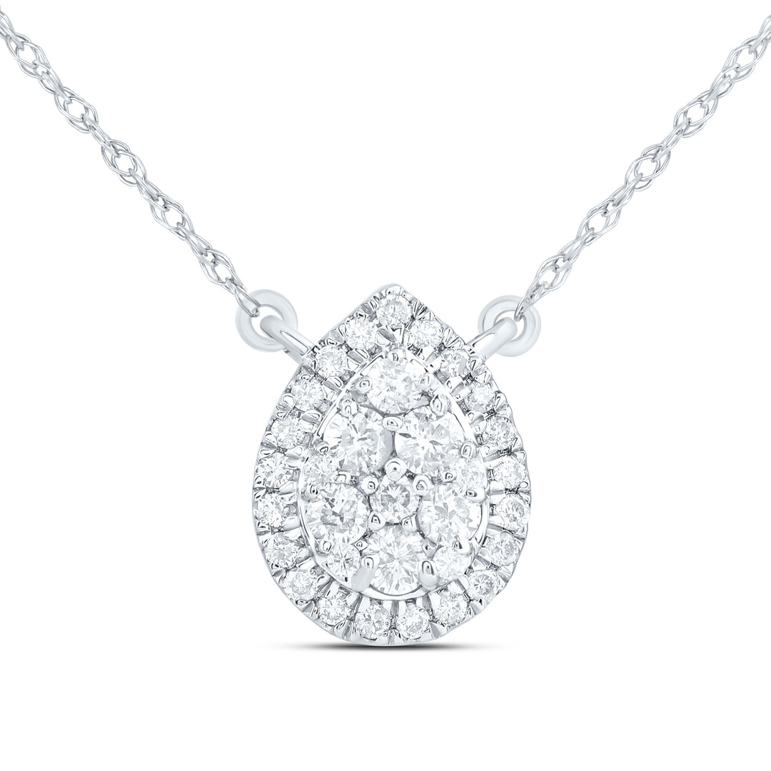 14kt White Gold Diamond Fashion Necklace 1/3 ctw