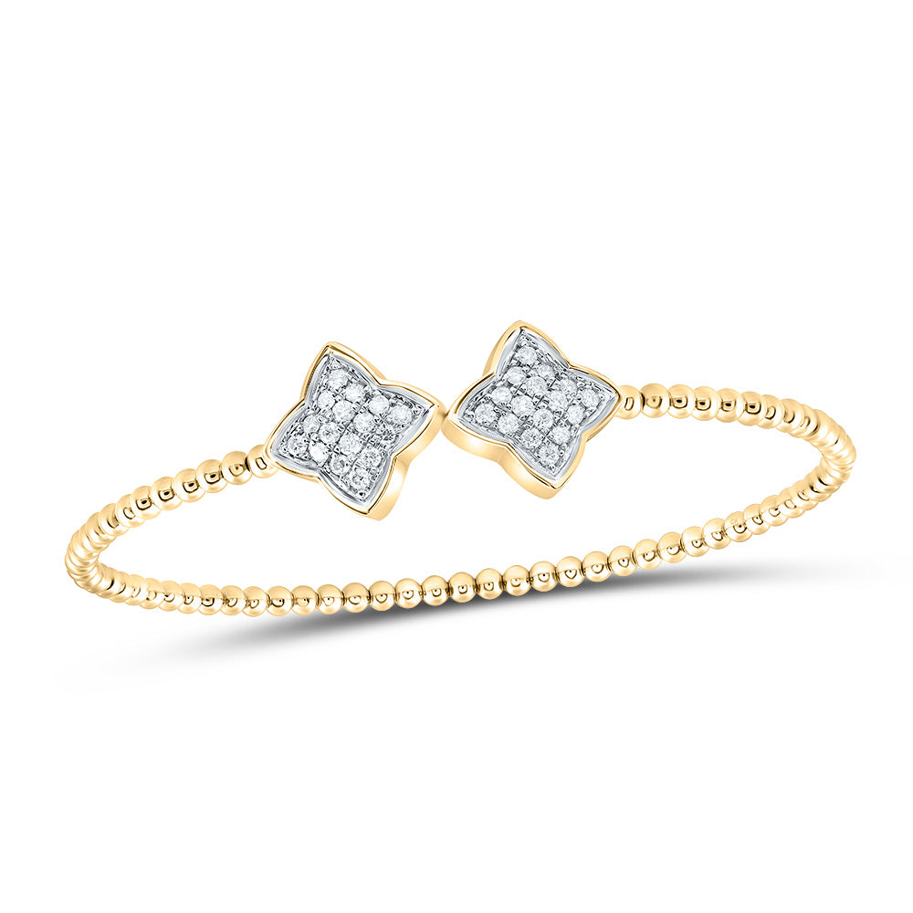 14kt Yellow Gold Diamond Bangle 1/2 ctw