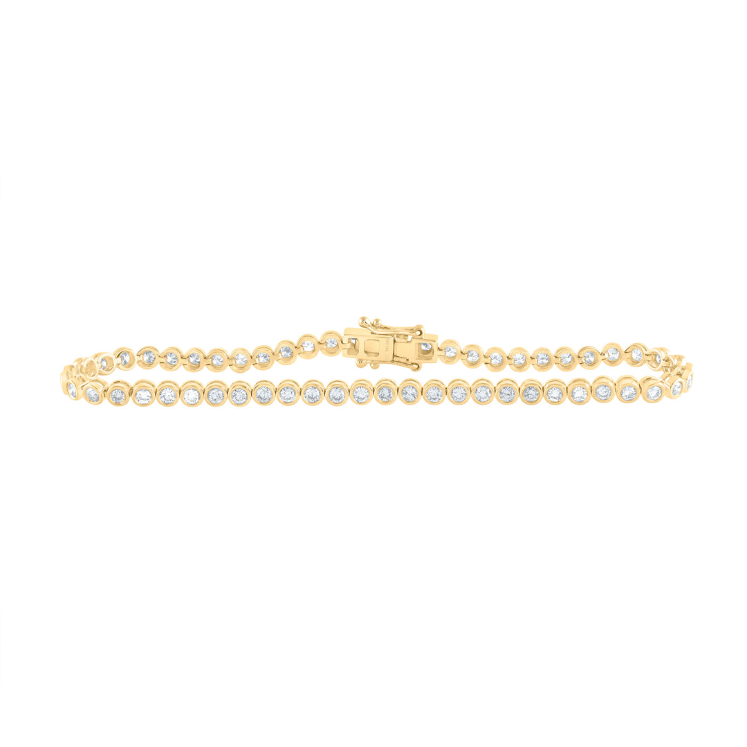 14kt Yellow Gold Diamond Bracelet 2 ctw