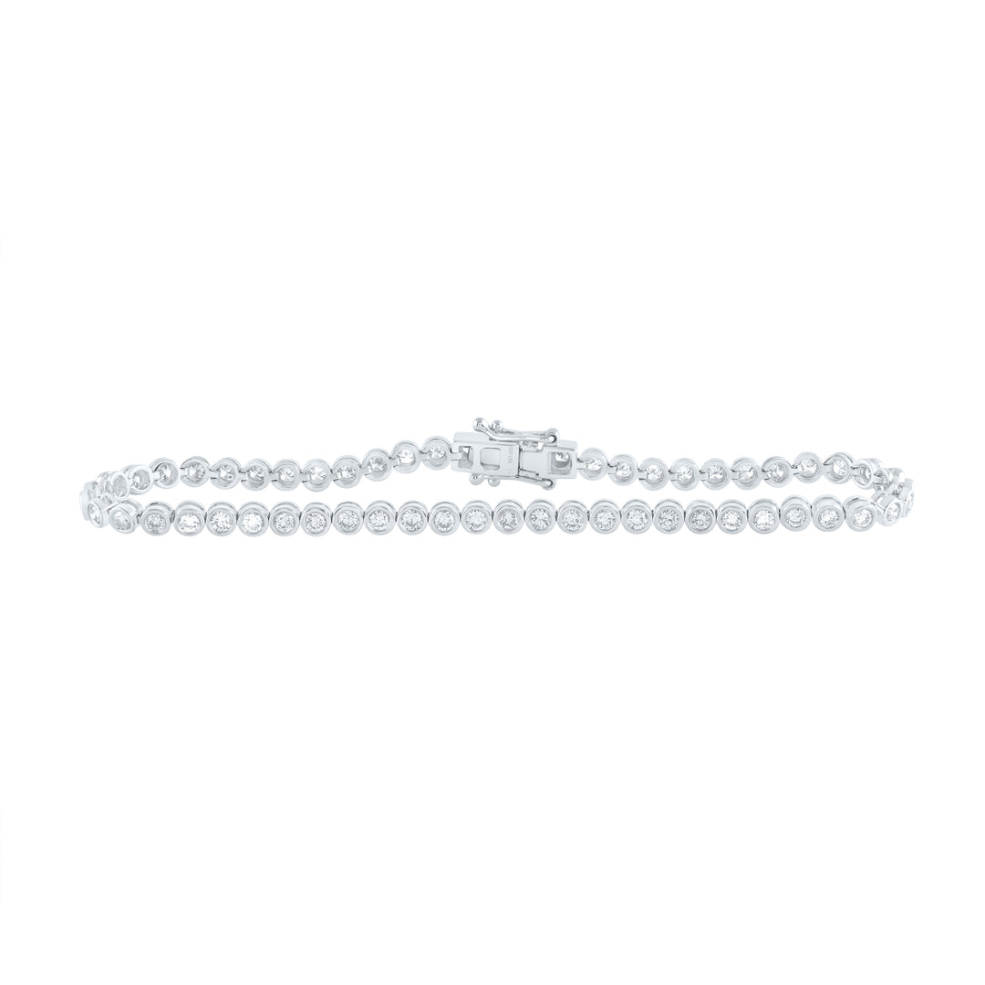 14kt White Gold Diamond Bracelet 2 ctw