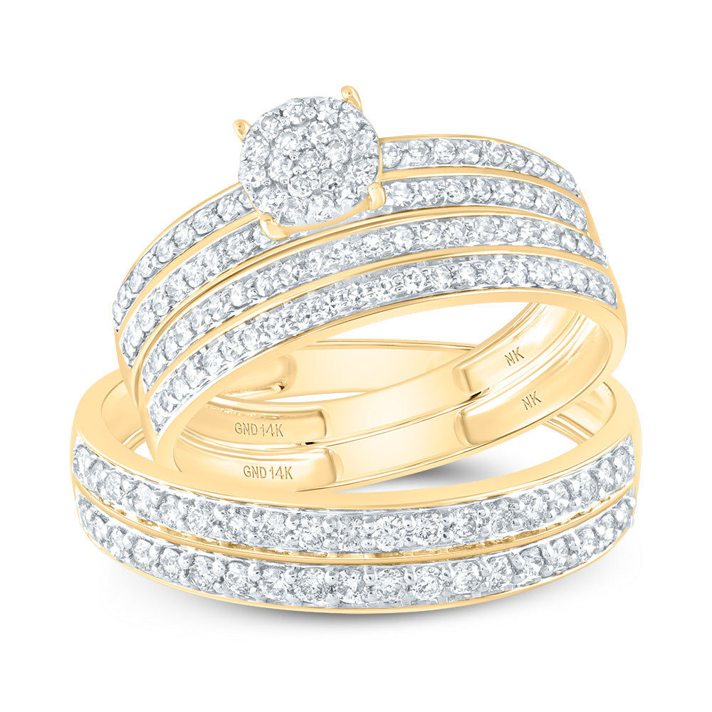1 CTW-DIA NK ROUND TRIO SET