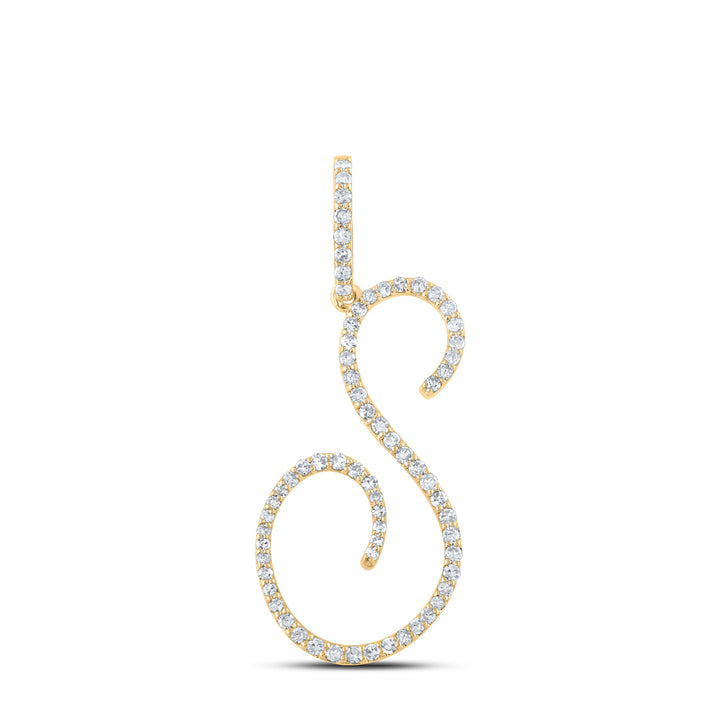 3/8CTW-DIA P1 INITIAL "S" GIFT PENDANT