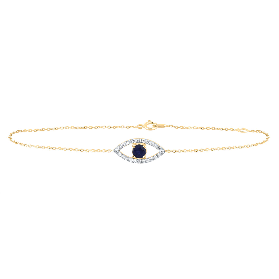 10kt Yellow Gold Diamond Bracelet 1/2 ctw