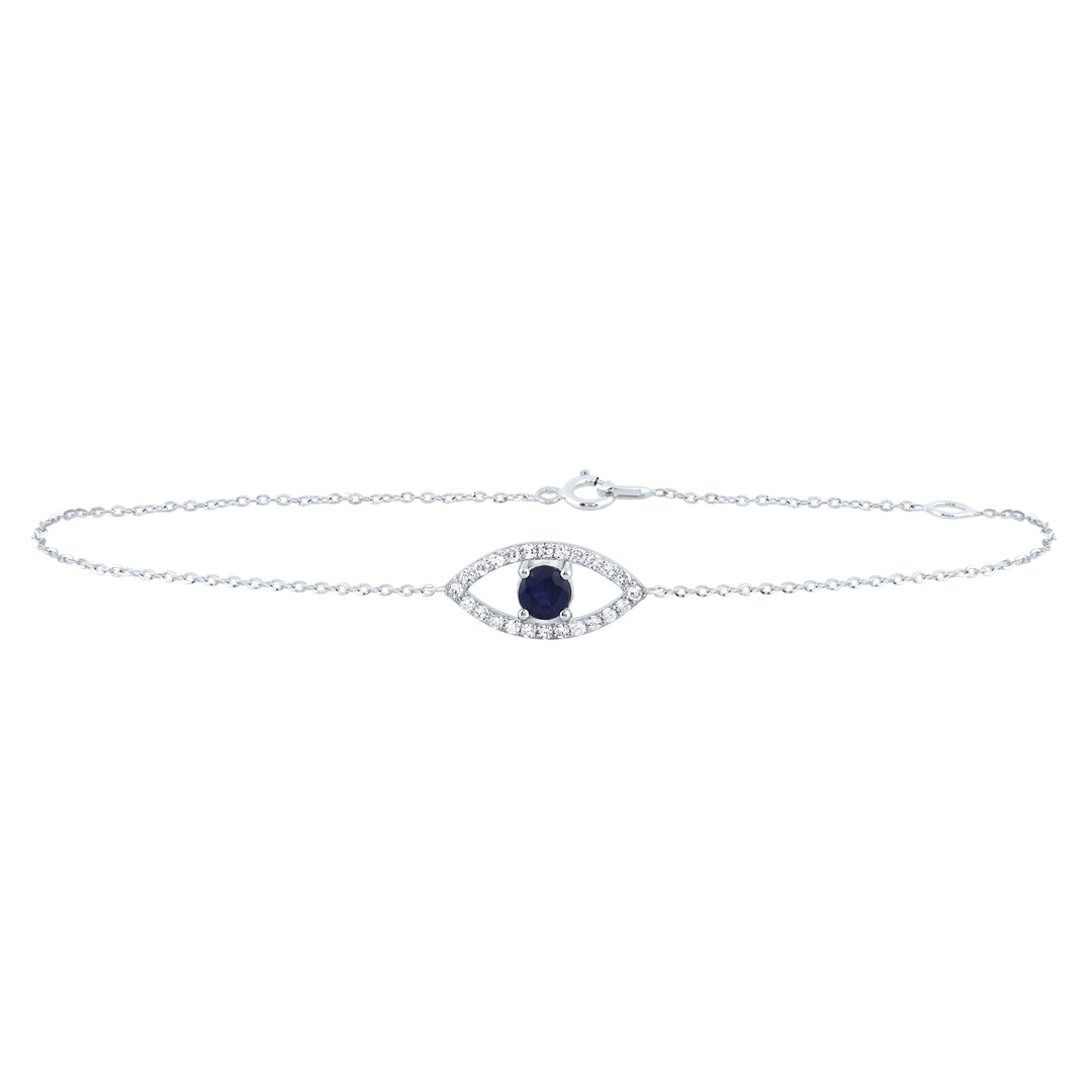 10kt White Gold Diamond Bracelet 1/2 ctw