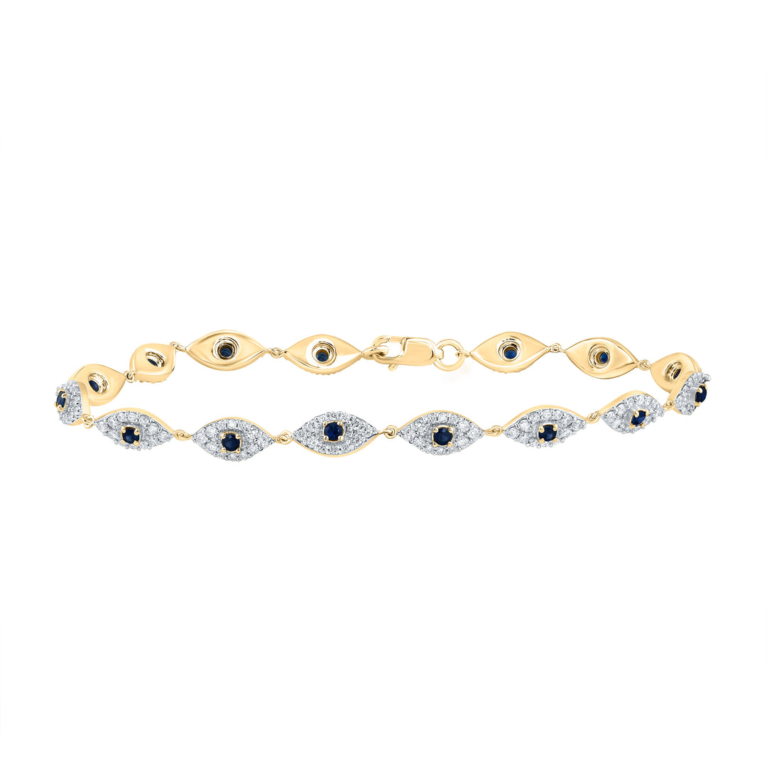 10kt Yellow Gold Diamond Bracelet 1-1/4 ctw