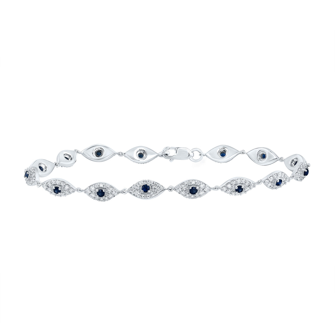 10kt White Gold Diamond Bracelet 1-1/4 ctw