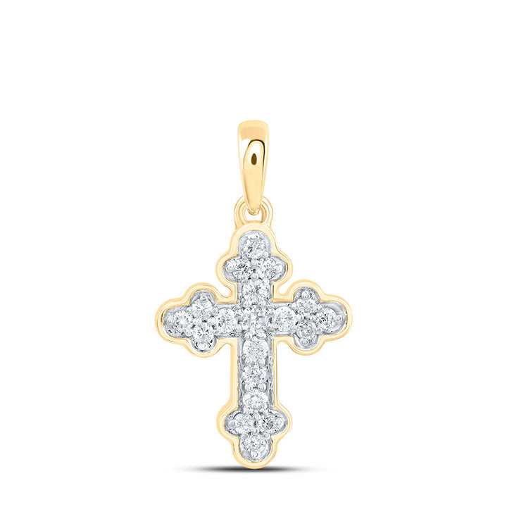 1/8CTW-DIA CN GIFT CROSS PENDANT
