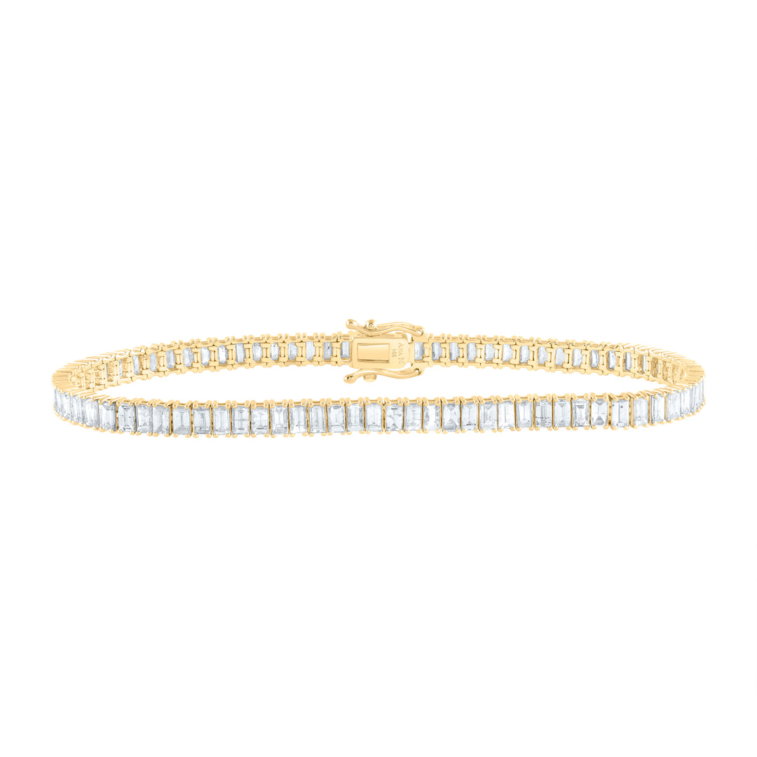 14kt Gold Diamond Tennis Bracelet 5-5/8 ctw