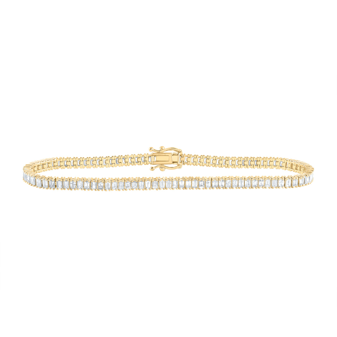14kt Gold Diamond Tennis Bracelet 3-1/2 ctw