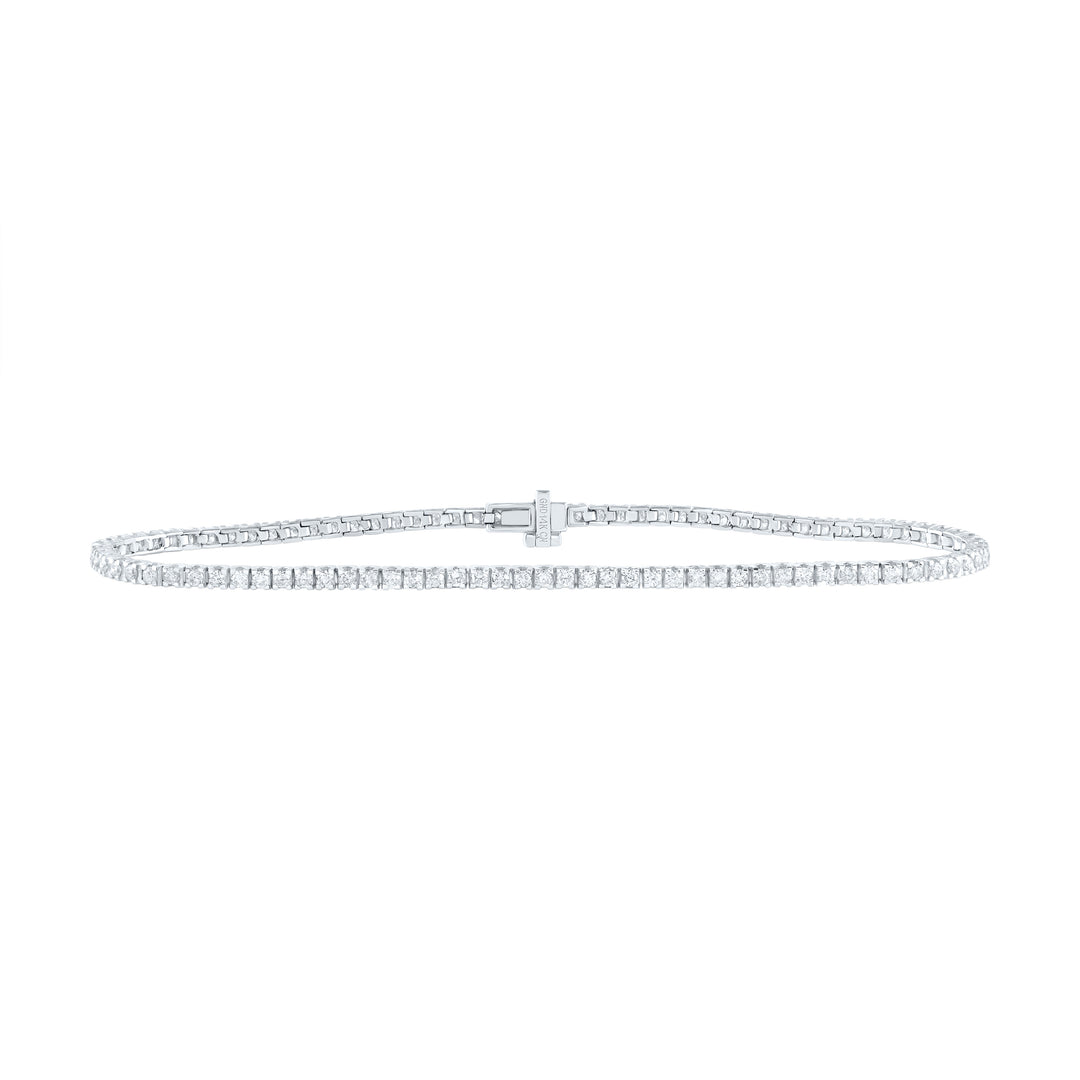 14kt White Gold Diamond Tennis Bracelet 1-1/3 ctw