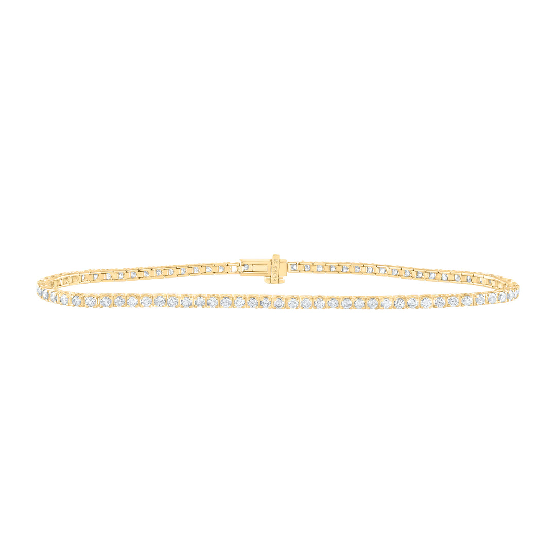 14kt Gold Diamond Tennis Bracelet 1-3/4 ctw