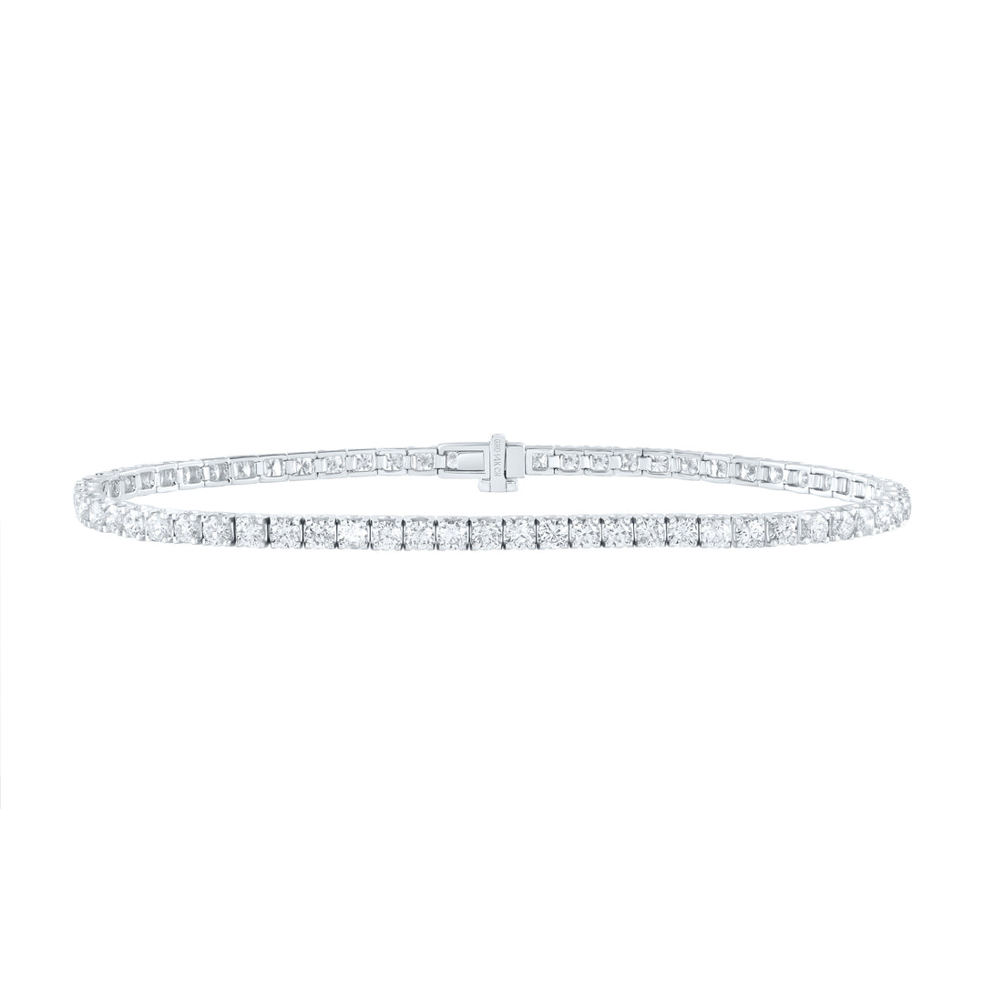 14kt White Gold Diamond Tennis Bracelet 3-1/3 ctw