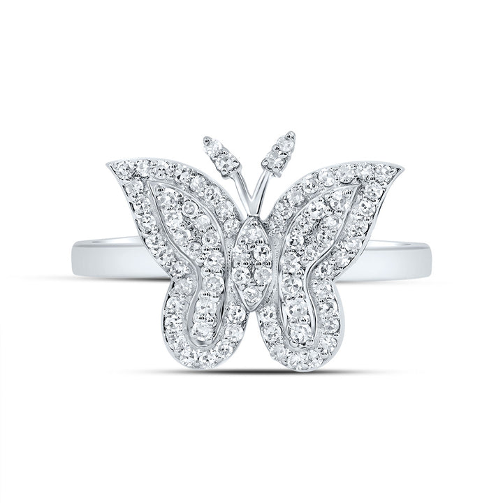 1/4CTW-DIA NK FASHION BUTTERFLY RING