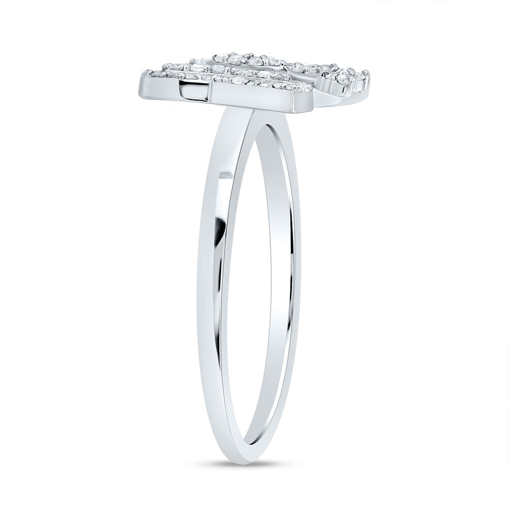 1/4CTW-DIA NK FASHION BUTTERFLY RING