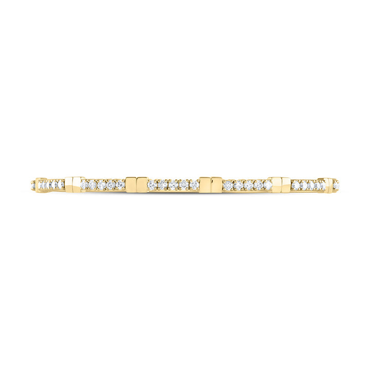 14kt Yellow Gold F-H Diamond Bangle 1-3/8 ctw - view 2