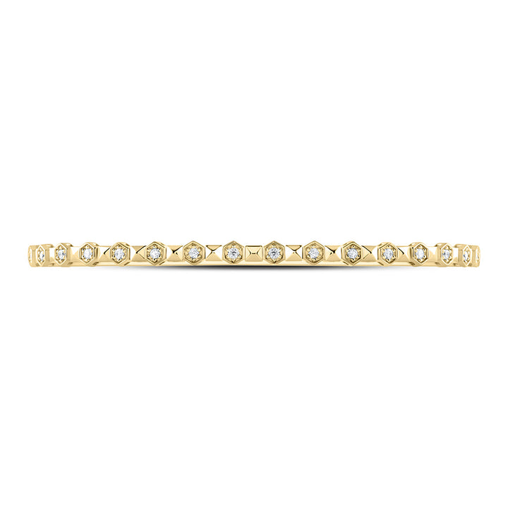 14kt Yellow Gold F-H Diamond Bangle 3/8 ctw - view 2