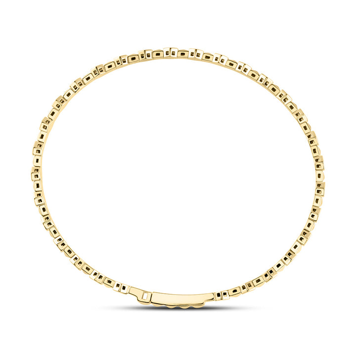 14kt Yellow Gold F-H Diamond Bangle 3/8 ctw - view 4