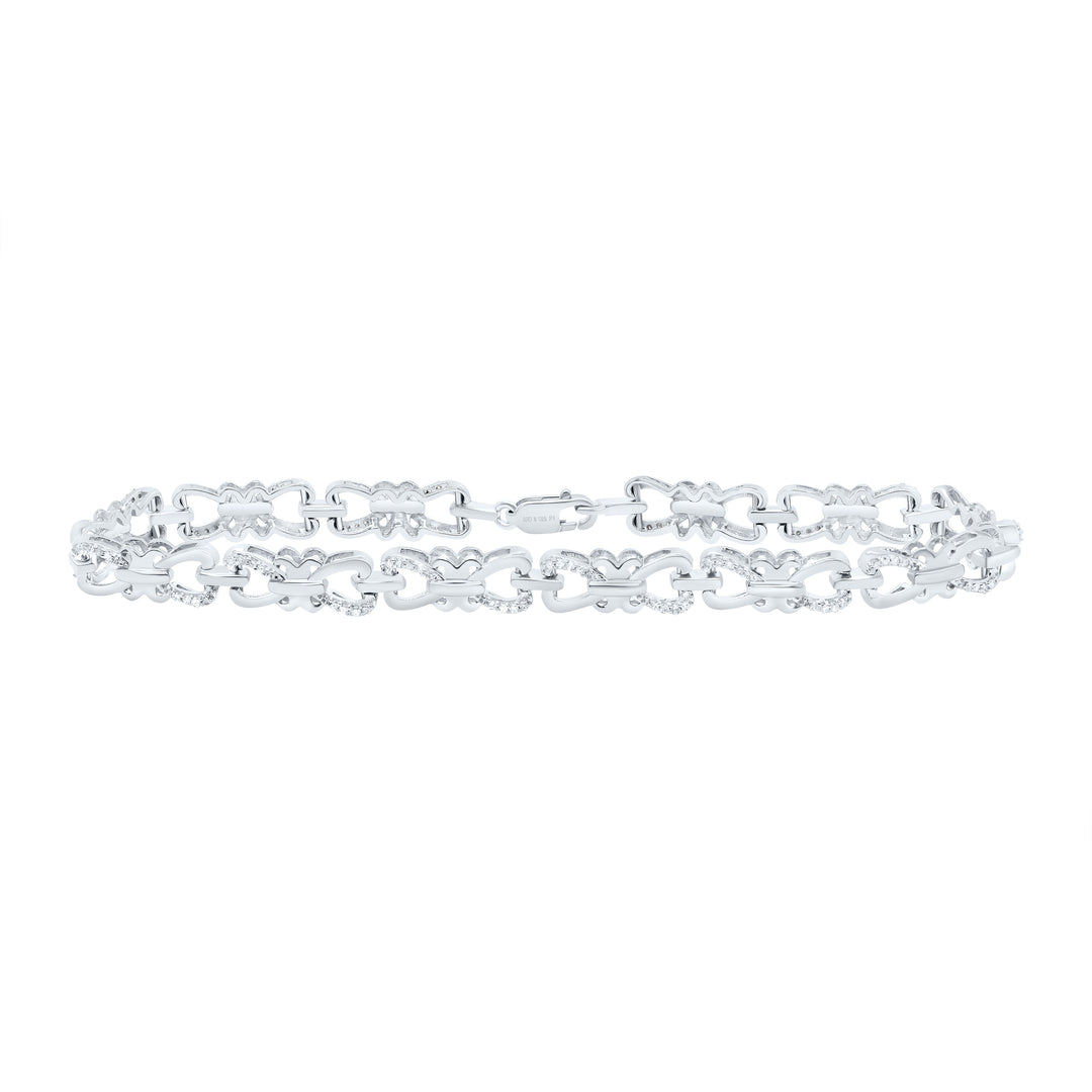 Sterling Silver Diamond Bracelet 1/4 ctw