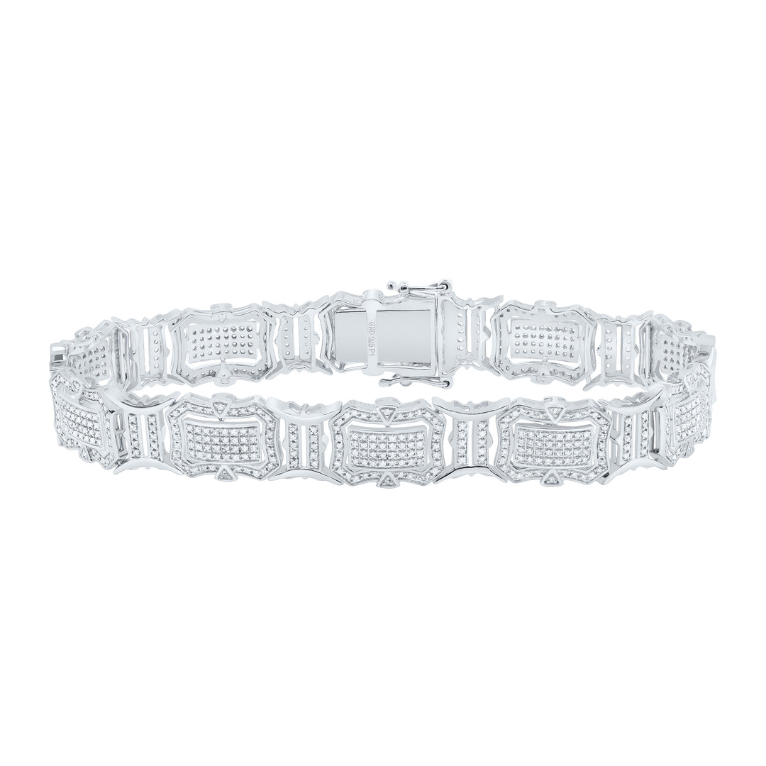Sterling Silver Diamond Bracelet 2 ctw