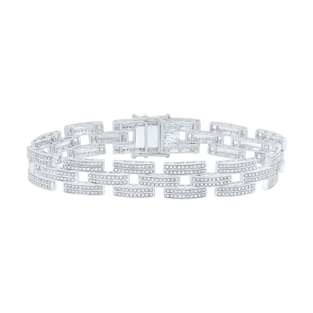Sterling Silver Diamond Bracelet 2 ctw