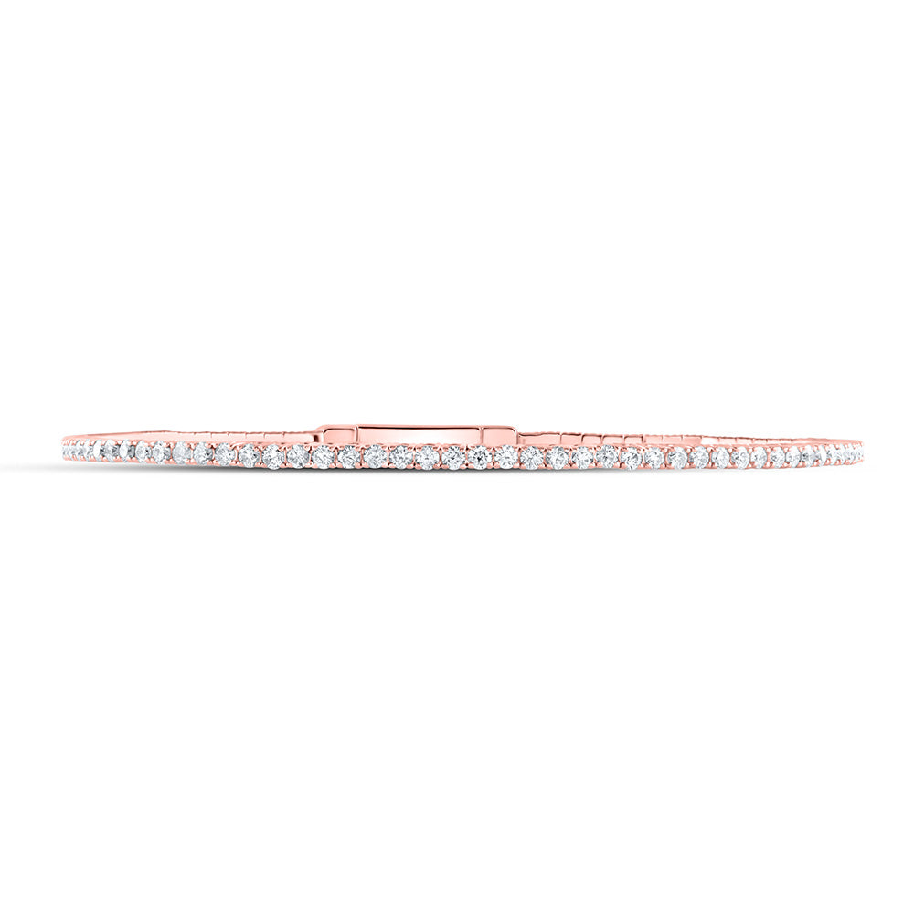 14kt Gold Diamond Bangle 1-5/8 ctw - view 2