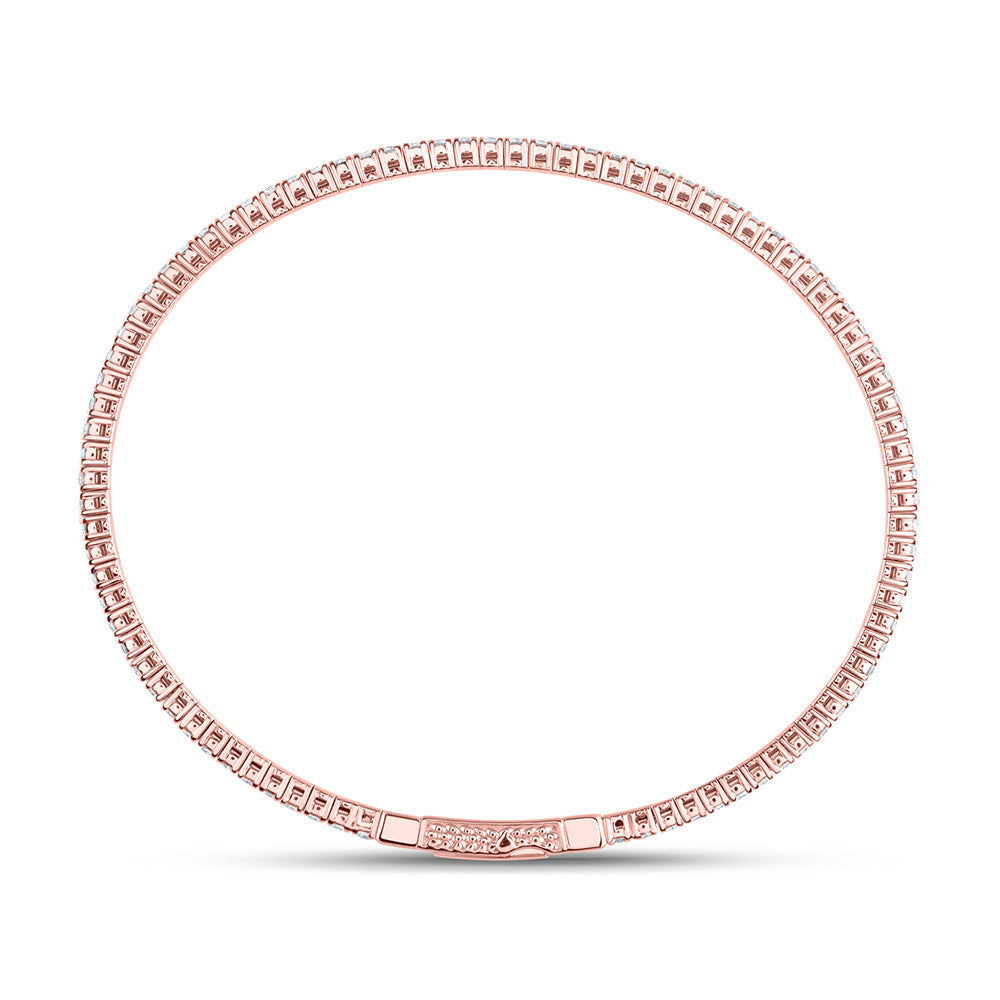 14kt Gold Diamond Bangle 1-5/8 ctw - view 4