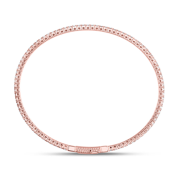 14kt Gold Diamond Bangle 1-5/8 ctw - view 4