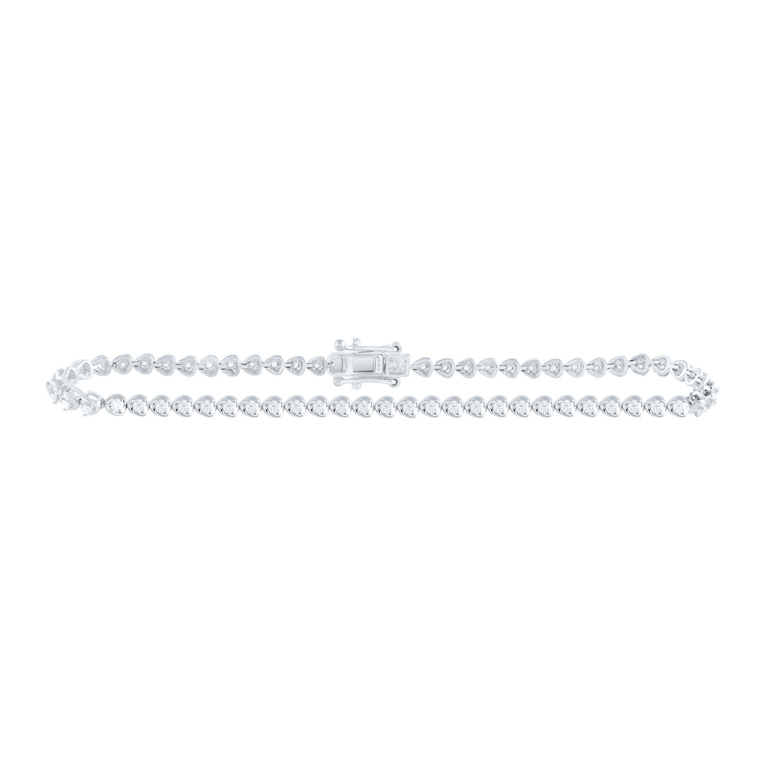 10kt Gold Diamond Tennis Bracelet 1 ctw
