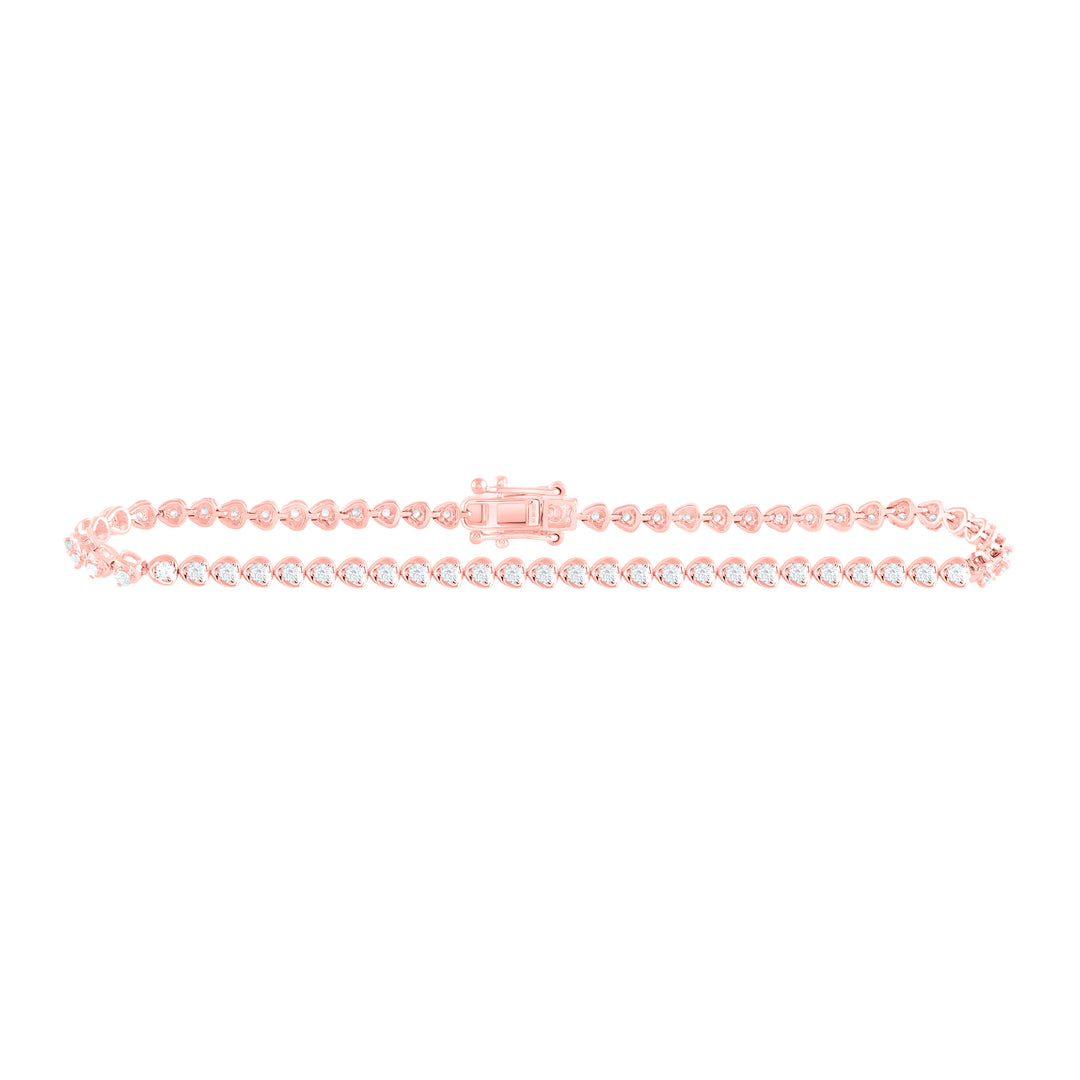 10kt Gold Diamond Tennis Bracelet 1 ctw